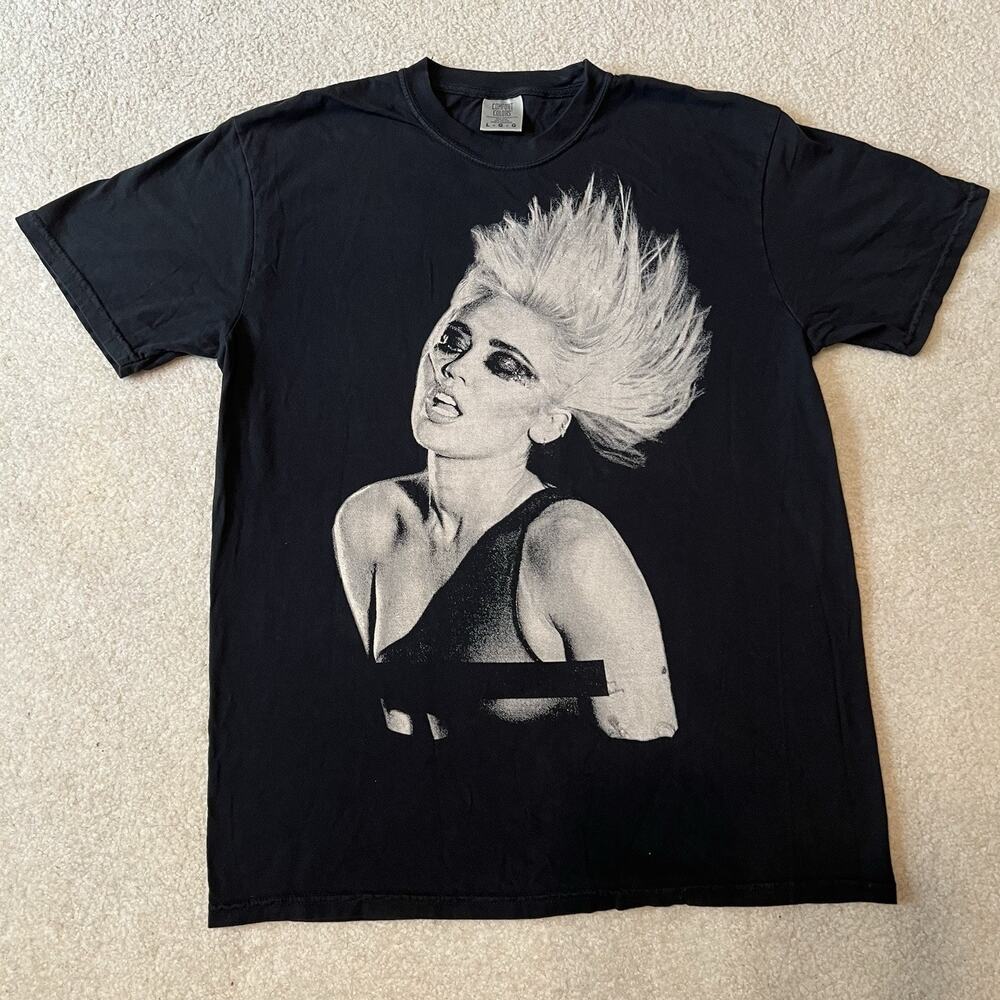 Miley Cyrus Concert T Shirt Black Large Attention Tour 2022 South America Tee